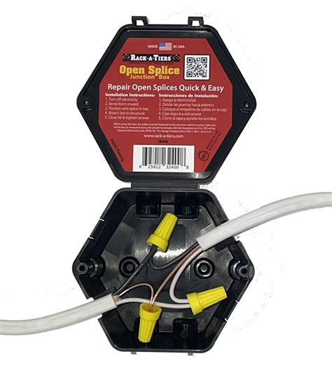 convert one outlet into a junction box|electrical service splice box.